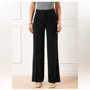 Talbots Easy Travel Black Wide-Leg Women's Pants 14W